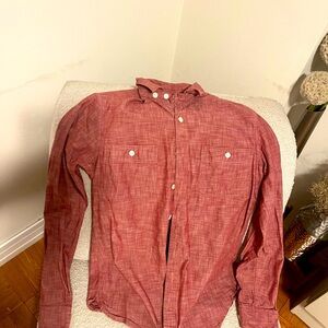 Discontinued style! Small J Crew Maroon Workshirt (perfect for cubicle/WFH life!